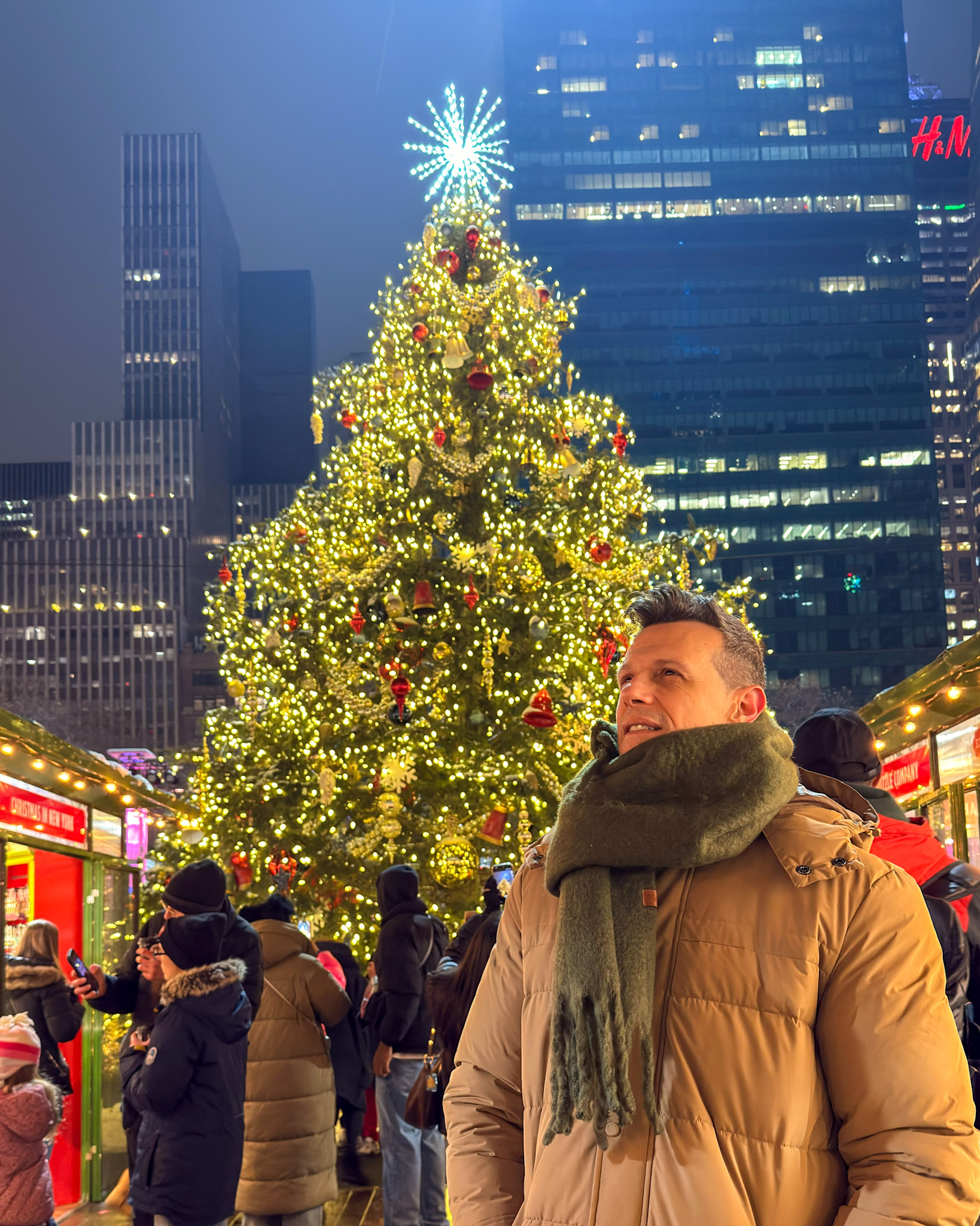 Árbol de Navidad en Bryant Park Nueva York
