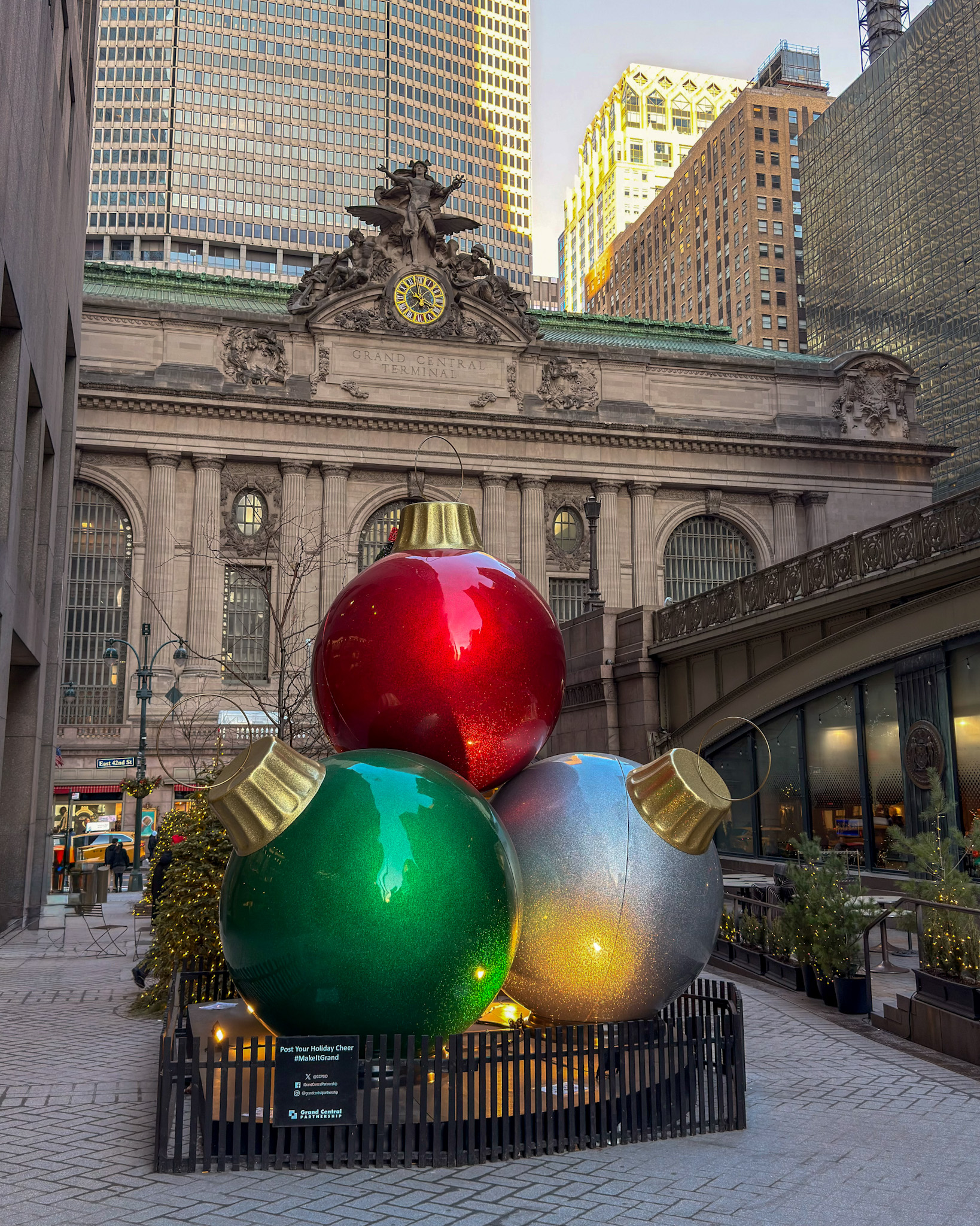 Decoración navideña de Grand Central Nueva York