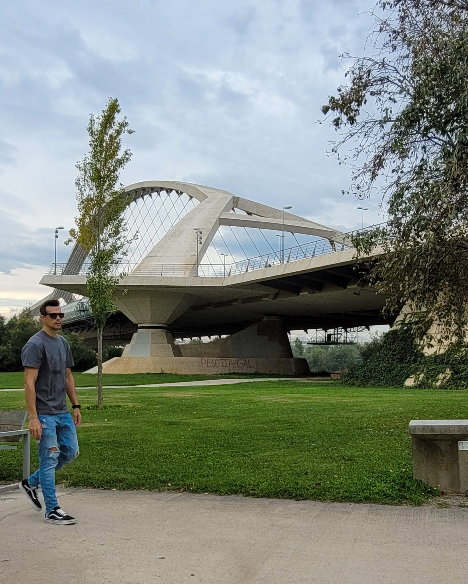 Ribera del Ebro junto al recinto de la antigua Expo, en Zaragoza