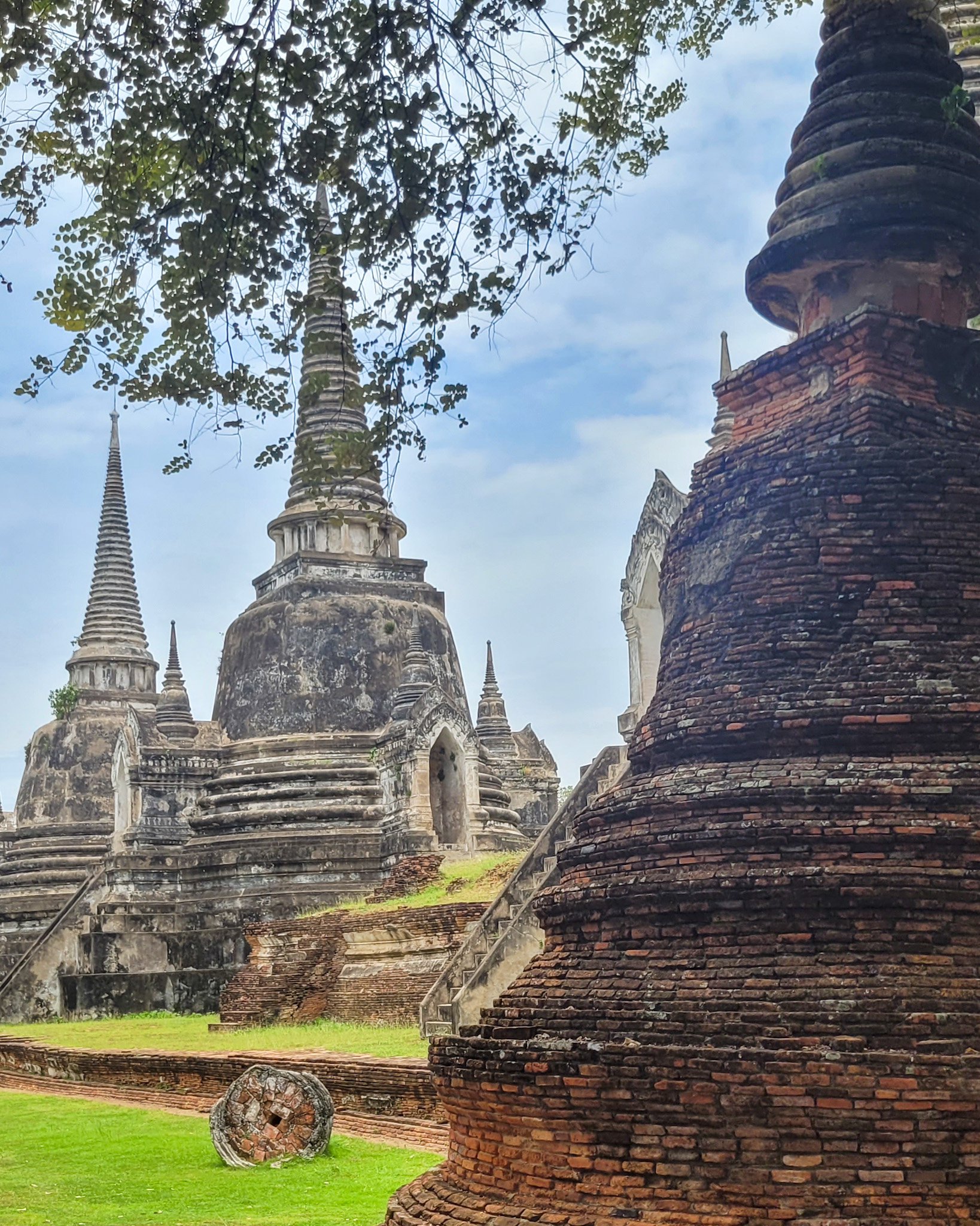 Ruinas históricas en Ayutthaya