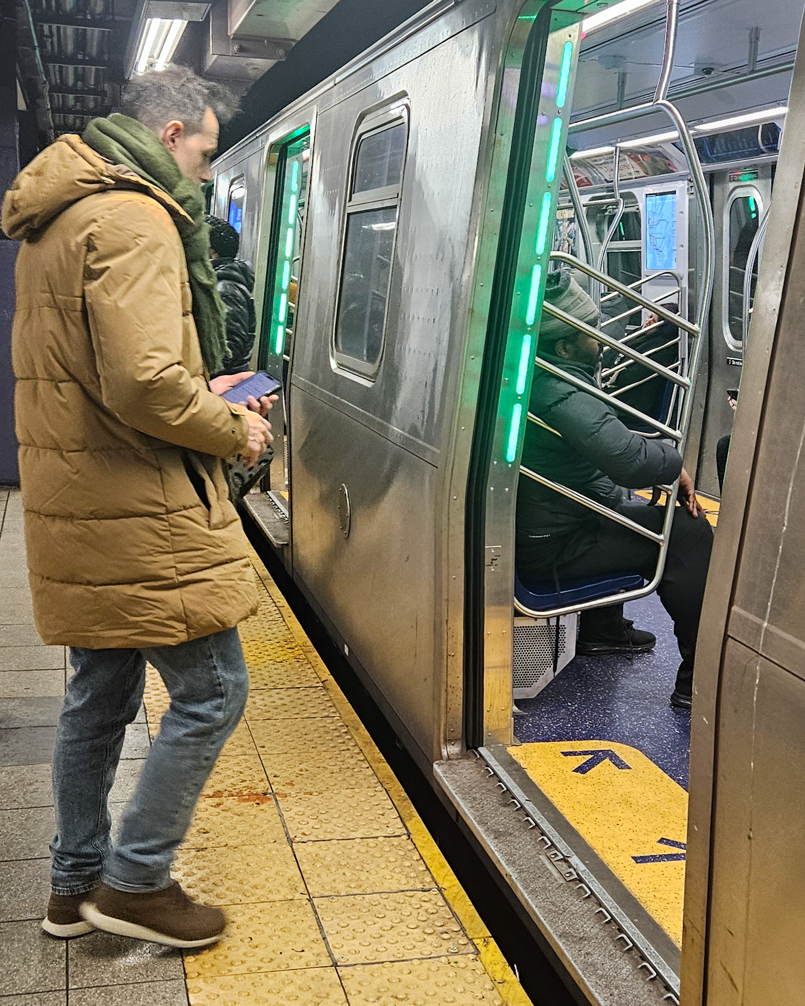 Subiendo al metro de Nueva York