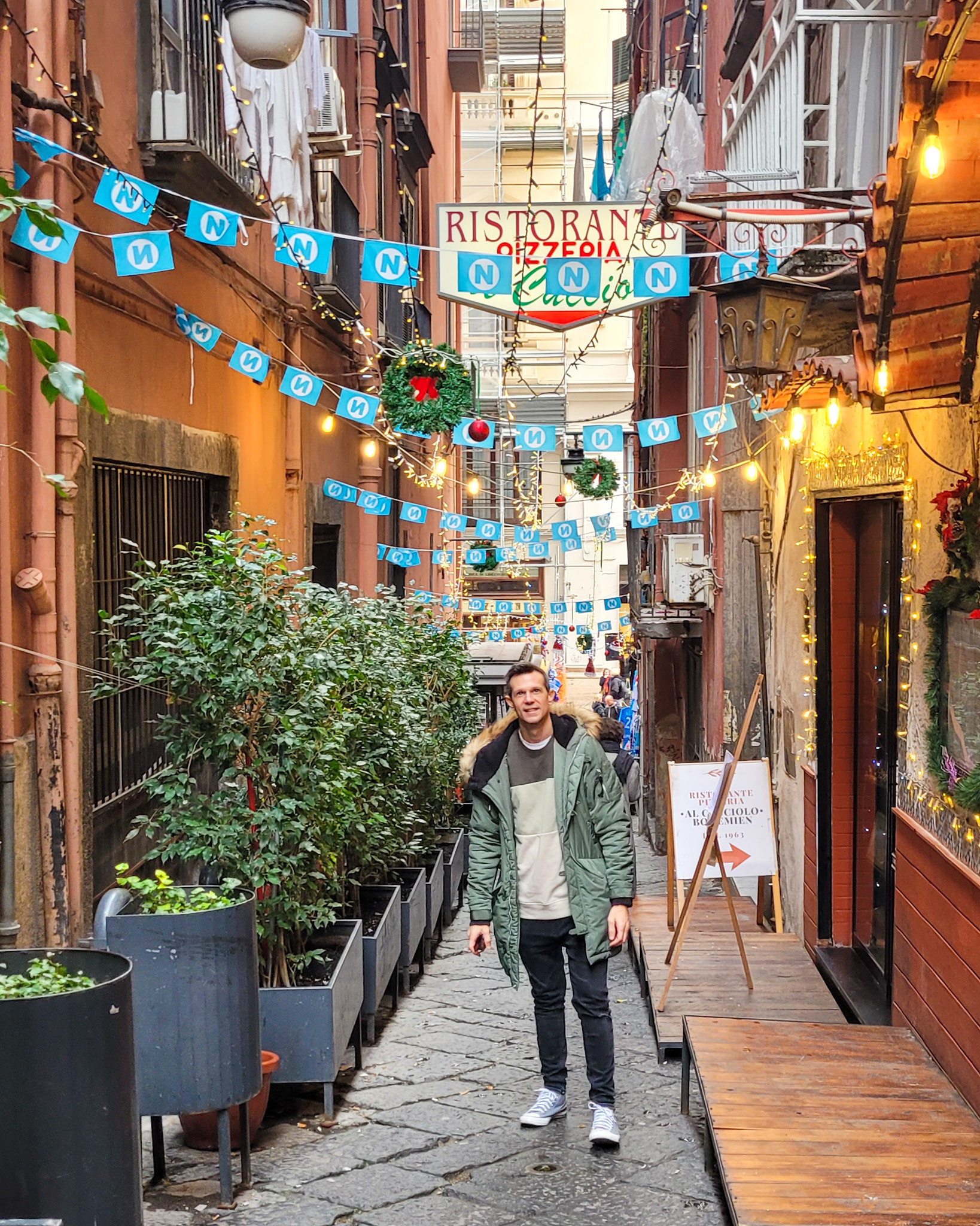 Callejuelas del centro histórico de Nápoles