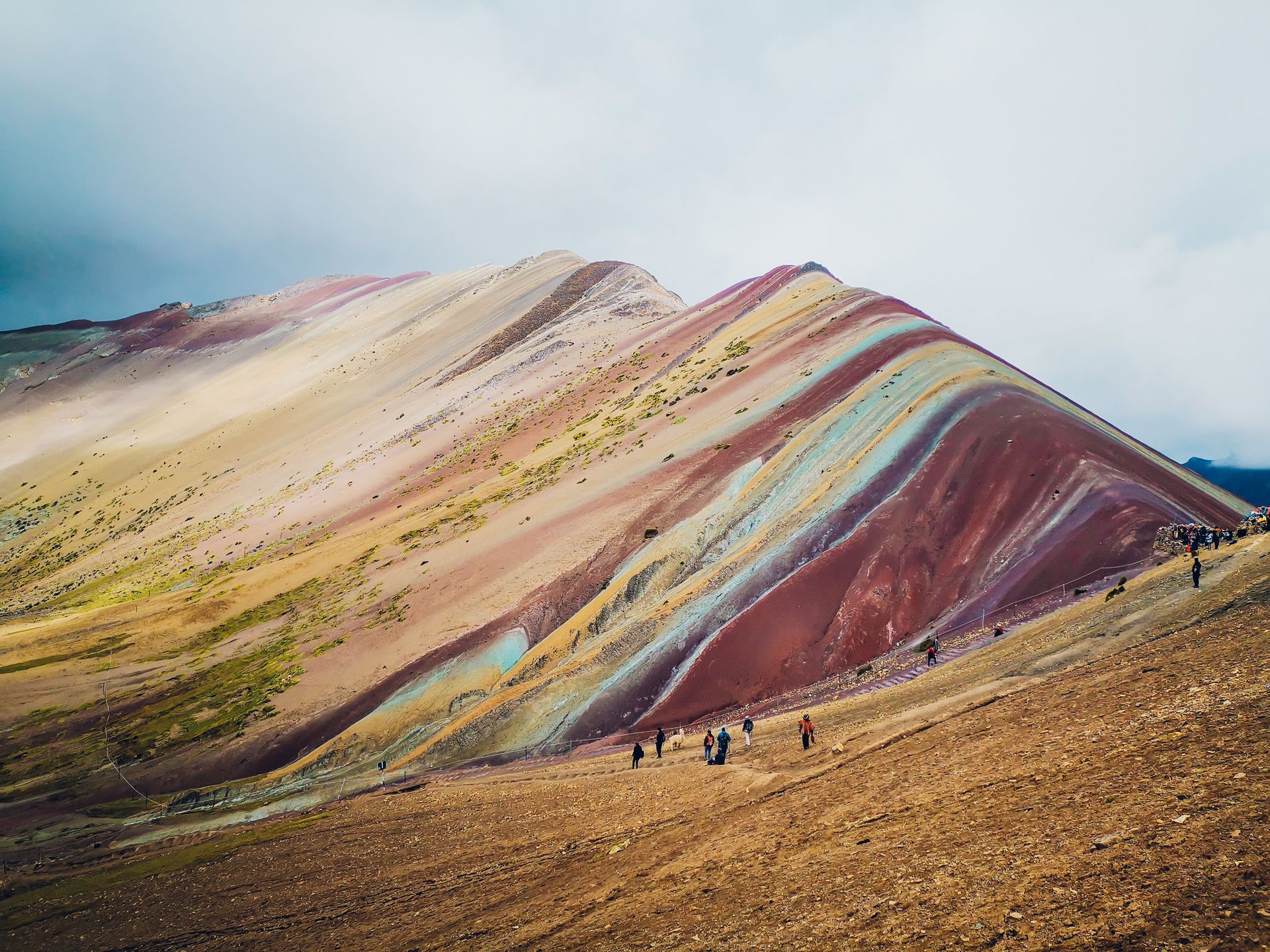 Panorámica de Rainbow Mountain, Vinicunca